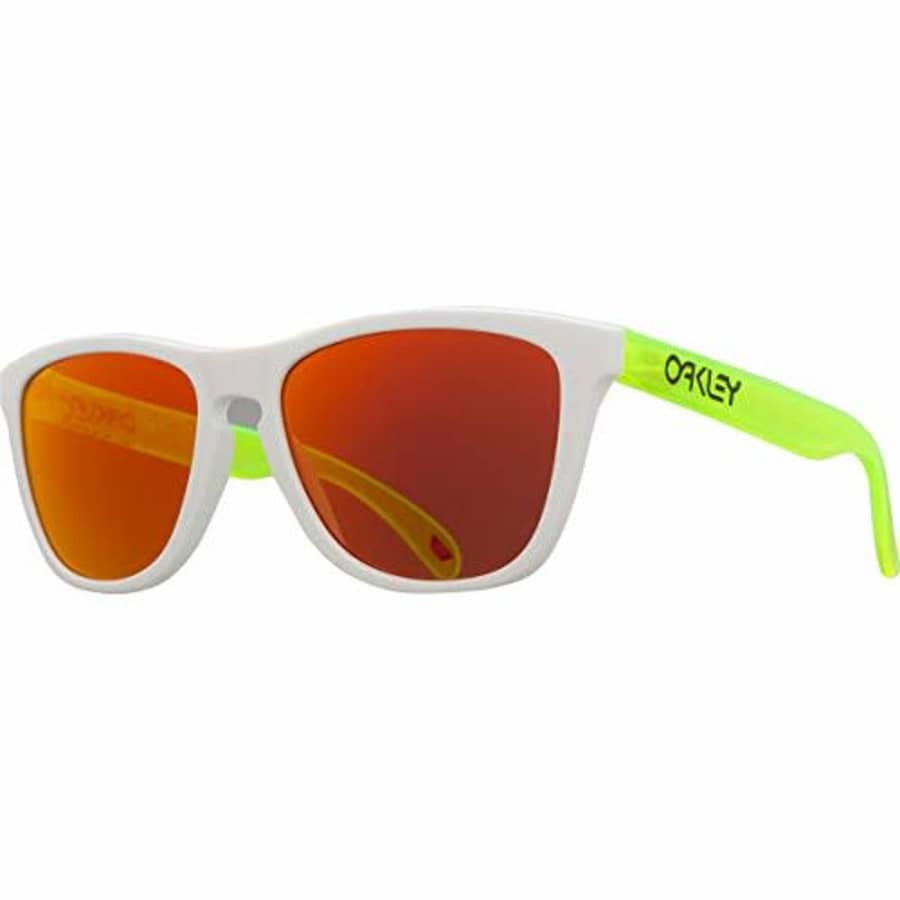Oakley Frogskins Prizm Sunglasses Matte White/Matte Uranium/Prizm Ruby, One Size - Men's for $68