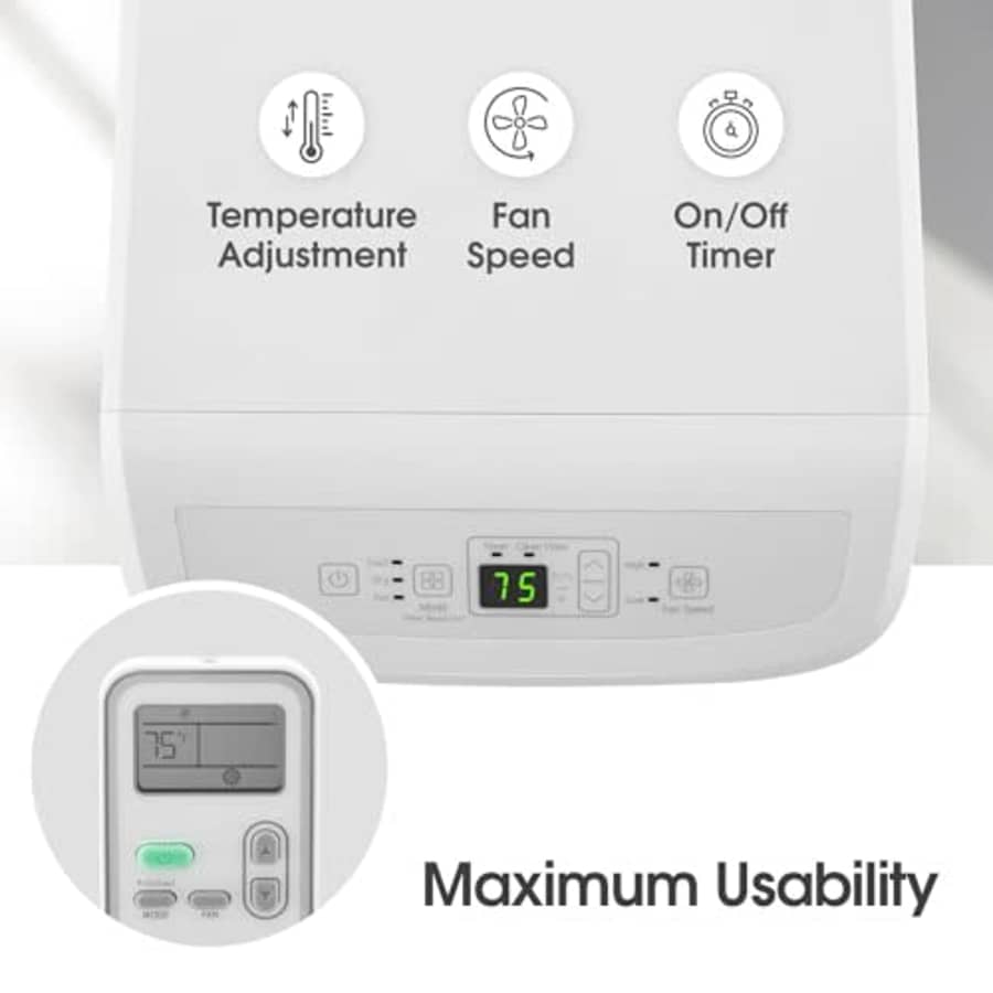 LG LP0624WFR Portable Air Conditioner w/Remote, Cools 250 Sq.Ft, Quiet Operation, 115V, 6,000 BTU for $260