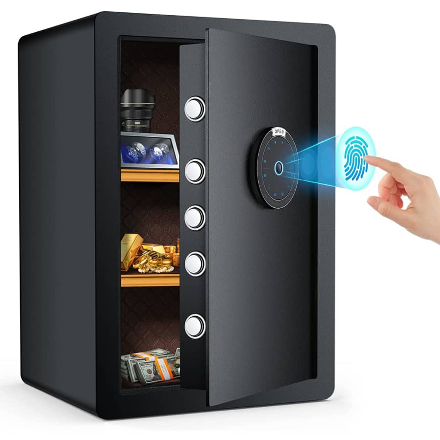 2.8-Cu. Ft. Cabinet Safe w/ Fingerprint Sensor for $270