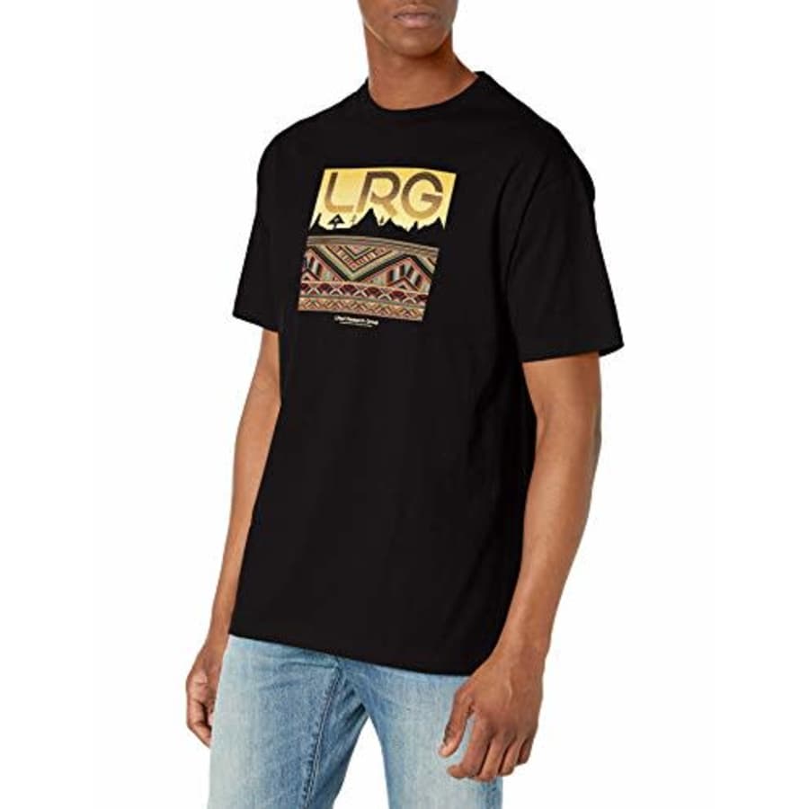 LRG Men's Short Sleeve Logo Design T-Shirt, EL Black, L for $19 LRG Men's Short Sleeve Logo Design T-Shirt, EL Black, L for $19