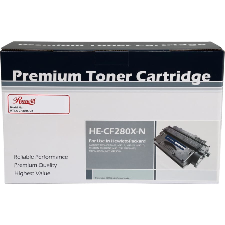 Rosewill Replacement Black Toner for HP CF280X (80X) for $19