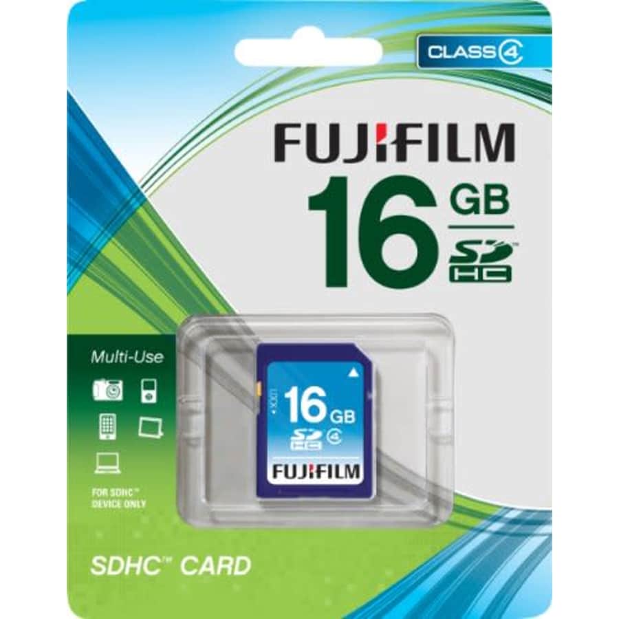 Fujifilm 16 GB SDHC Class 4 Flash Memory Card for $40