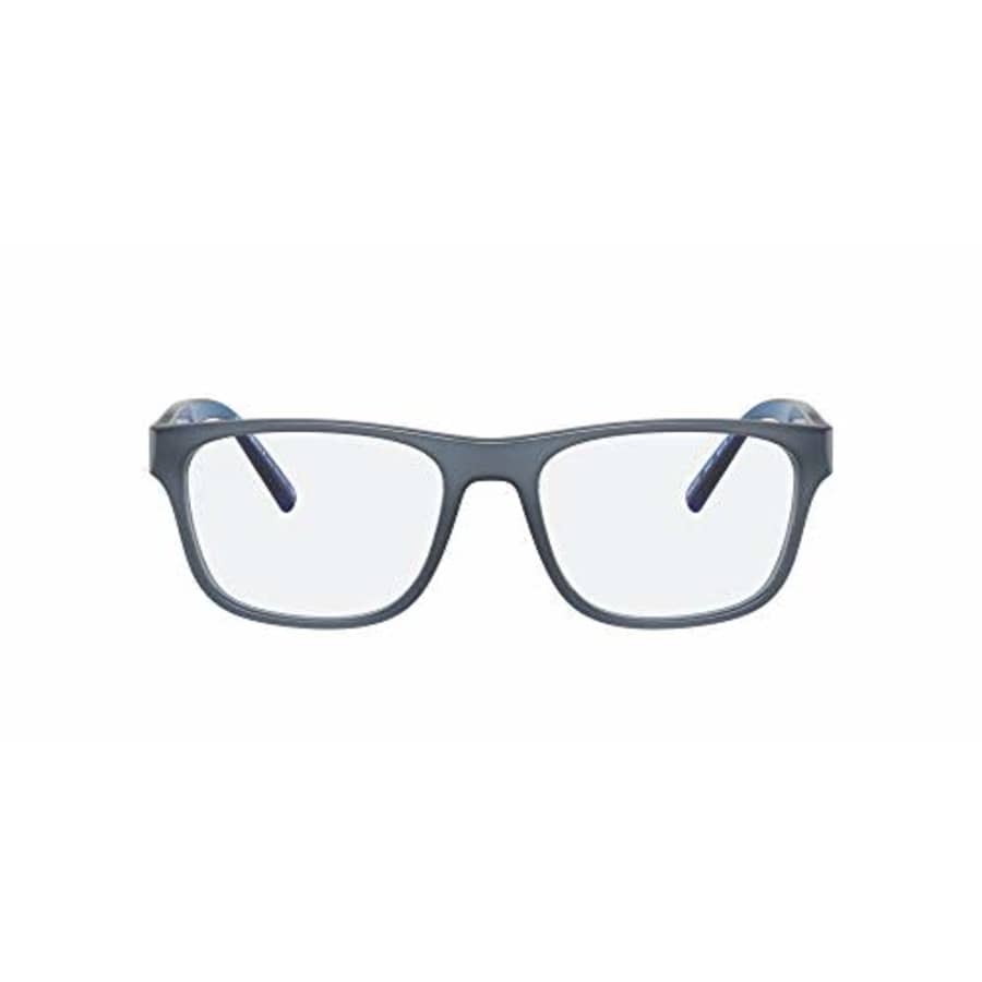 A|X ARMANI EXCHANGE Men's AX3075F Low Bridge Fit Rectangular Sunglasses, Matte Opaline Blue/Demo for $36 A|X ARMANI EXCHANGE Men's AX3075F Low Bridge Fit Rectangular Sunglasses, Matte Opaline Blue/Demo for $36