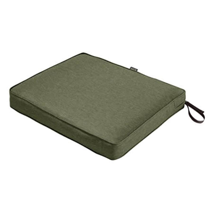 Classic Accessories Montlake Water-Resistant 21 x 19 x 3 Inch Rectangle Outdoor Seat Cushion, Patio for $80 Classic Accessories Montlake Water-Resistant 21 x 19 x 3 Inch Rectangle Outdoor Seat Cushion, Patio for $80
