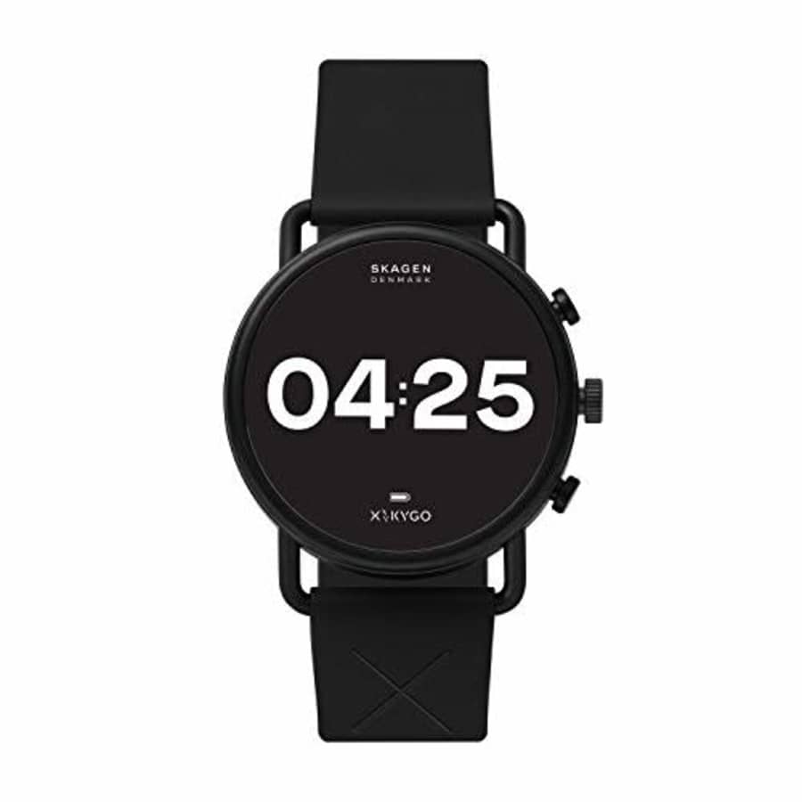 Skagen Connected Falster 3 Gen 5 Stainless Steel and Silicone Touchscreen Smartwatch, Color: Black for $194 Skagen Connected Falster 3 Gen 5 Stainless Steel and Silicone Touchscreen Smartwatch, Color: Black for $194