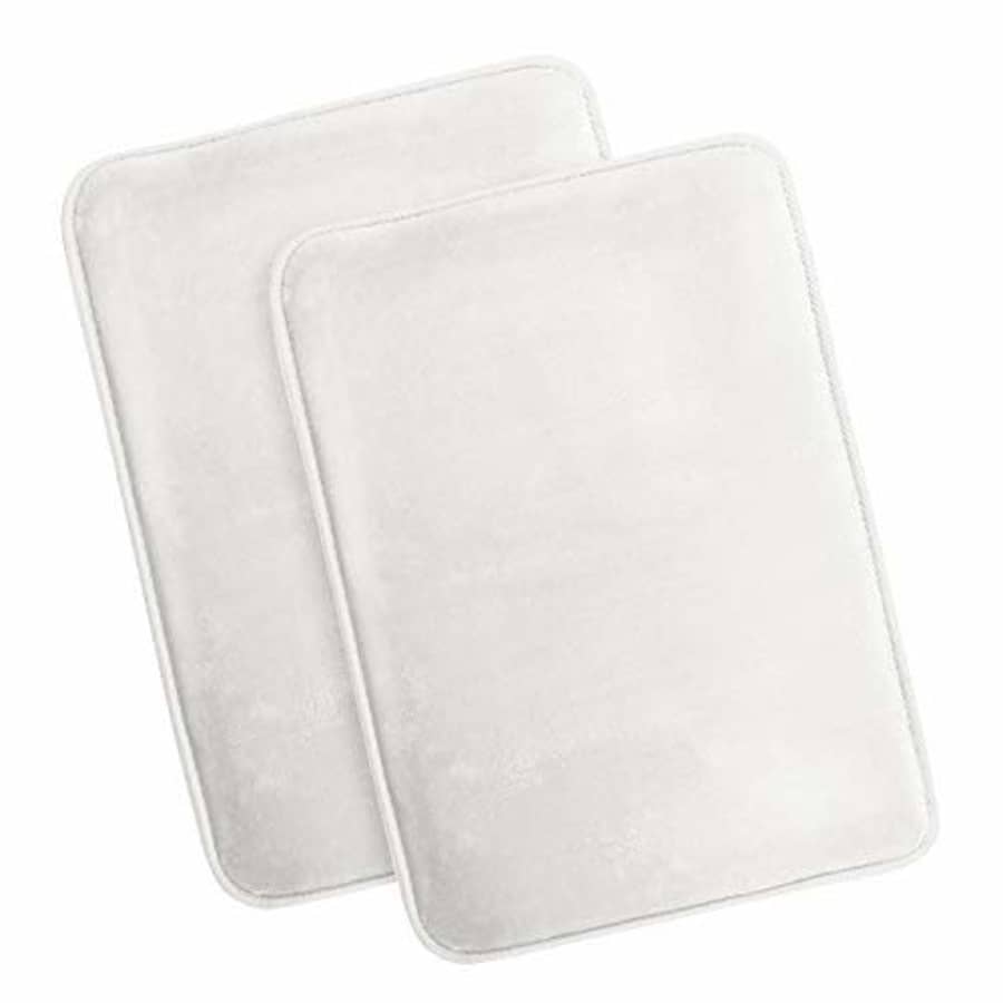 Clara Clark Memory Foam Bath Mat Ultra Soft Non Slip and Absorbent Bathroom Rug, Set of 2 Small - for $20