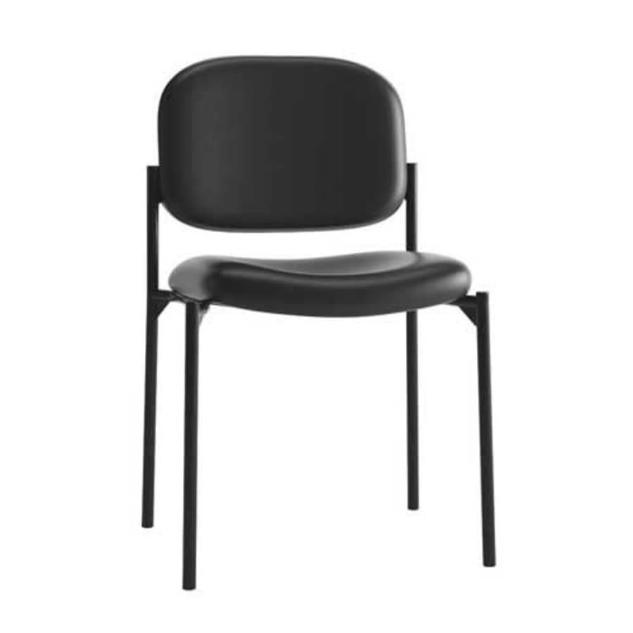 HON Scatter Guest Chair - Leather Stacking Chair Office Furniture, Black (HVL606) for $102 HON Scatter Guest Chair - Leather Stacking Chair Office Furniture, Black (HVL606) for $102