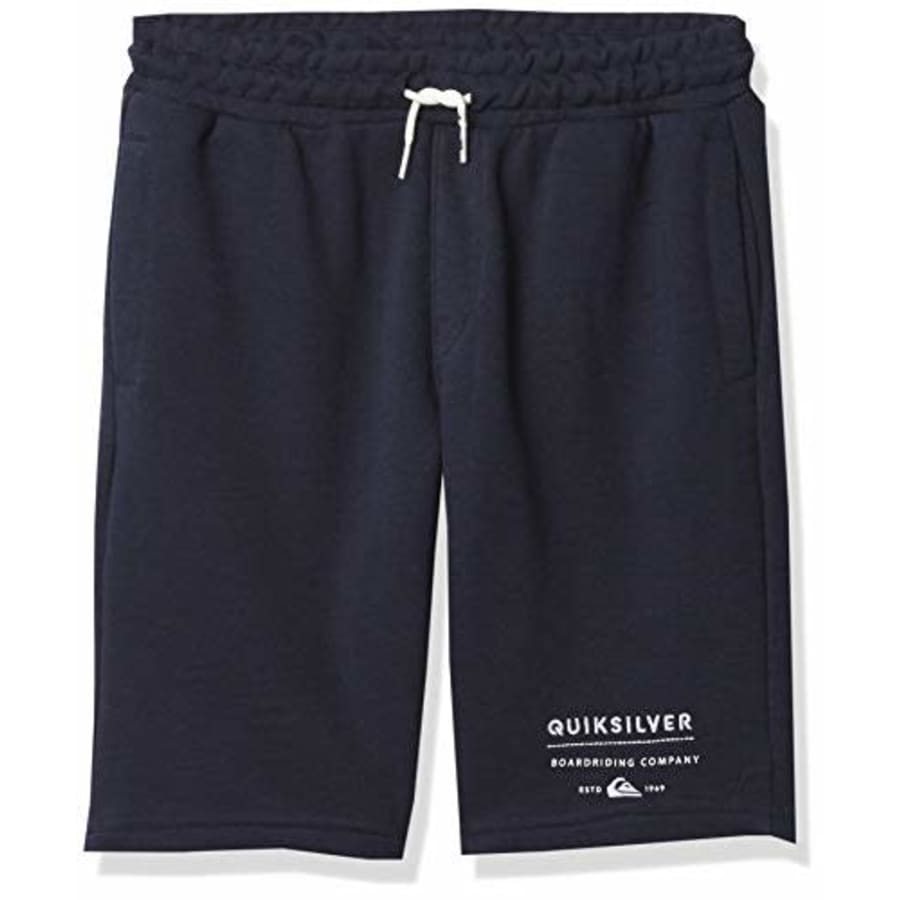 Quiksilver Boys Elastic Waist Fleece, Navy Blazer Easy Day Short Youth, S/10 for $32