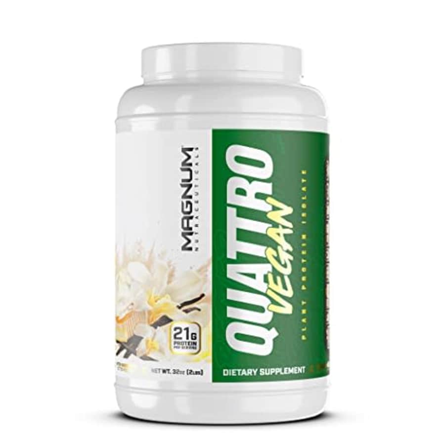 Magnum Nutraceuticals - Vegan Quattro Plant-Based Protein Powder Isolate- Vanilla 2lb - 4 Protein for $38 Magnum Nutraceuticals - Vegan Quattro Plant-Based Protein Powder Isolate- Vanilla 2lb - 4 Protein for $38