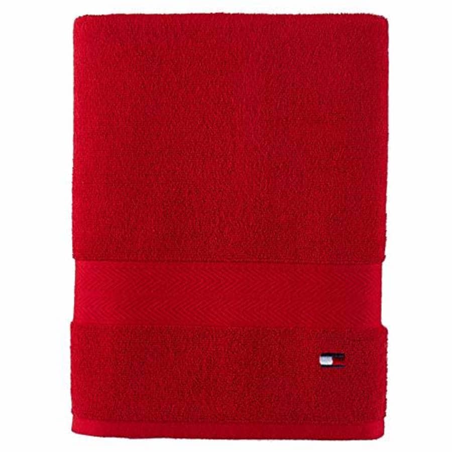 Tommy Hilfiger Modern American Solid Bath Towel, 30 X 54 Inches, 100% Cotton 574 GSM (Chinese Red) for $23 Tommy Hilfiger Modern American Solid Bath Towel, 30 X 54 Inches, 100% Cotton 574 GSM (Chinese Red) for $23