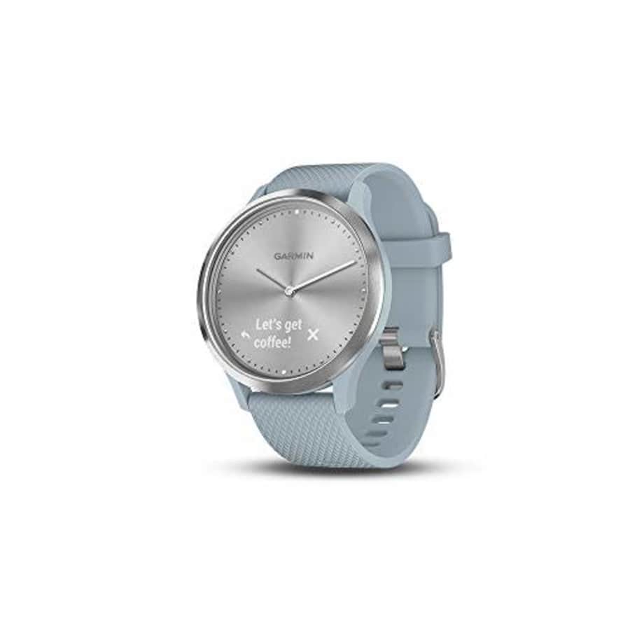Garmin Vvomove HR, Hybrid Smartwatch for Men and Women, Silver/Sea Foam for $145 Garmin Vvomove HR, Hybrid Smartwatch for Men and Women, Silver/Sea Foam for $145