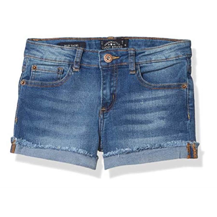Lucky Brand Girls' 5-Pocket Cuffed Stretch Denim Short, Riley Angela Wash, 4/5 for $25 Lucky Brand Girls' 5-Pocket Cuffed Stretch Denim Short, Riley Angela Wash, 4/5 for $25