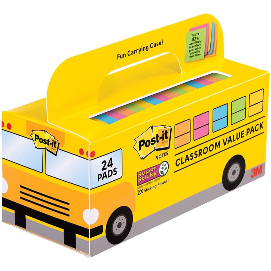 Post-it Super Sticky Notes 24-Pad Value Pack for $15 Post-it Super Sticky Notes 24-Pad Value Pack for $15