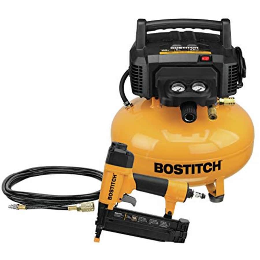 Bostitch BTFP1KIT 0.8-HP 6-gallon portable air compressor for $255 Bostitch BTFP1KIT 0.8-HP 6-gallon portable air compressor for $255