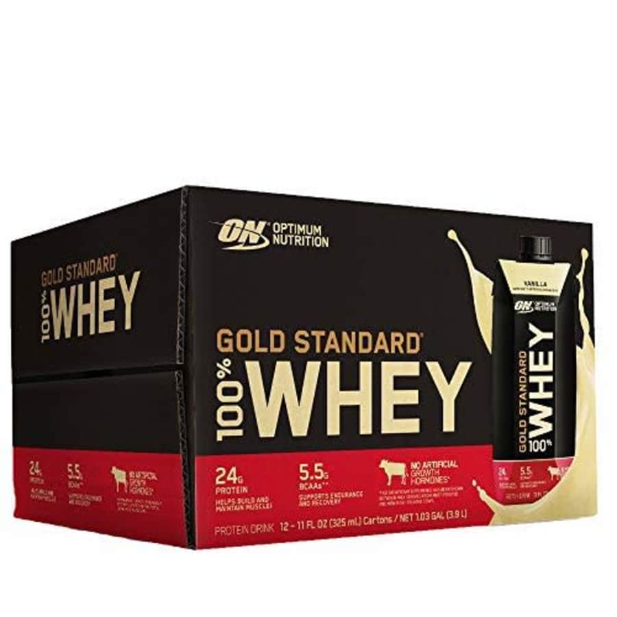 Optimum Nutrition Gold Standard 100% Whey Protein Shake, Ready to Drink, Gluten Free, 24g Protein, for $30