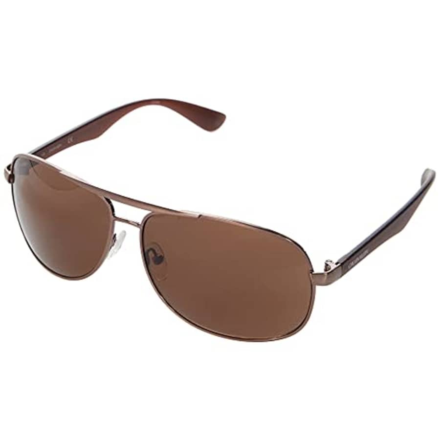 Calvin Klein Men's CK19315S Aviator Sunglasses, Brown/Brown/Brown, 63 mm for $60 Calvin Klein Men's CK19315S Aviator Sunglasses, Brown/Brown/Brown, 63 mm for $60