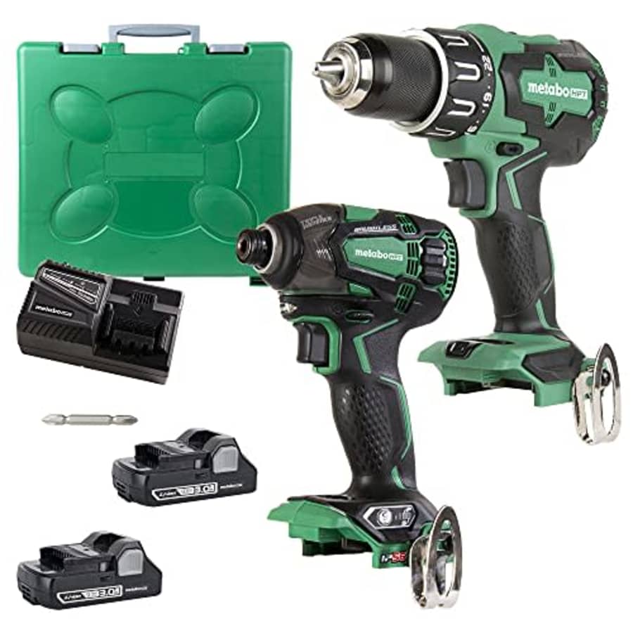 Metabo HPT 18V Hammer Drill & Impact Driver Combo Kit for $240
