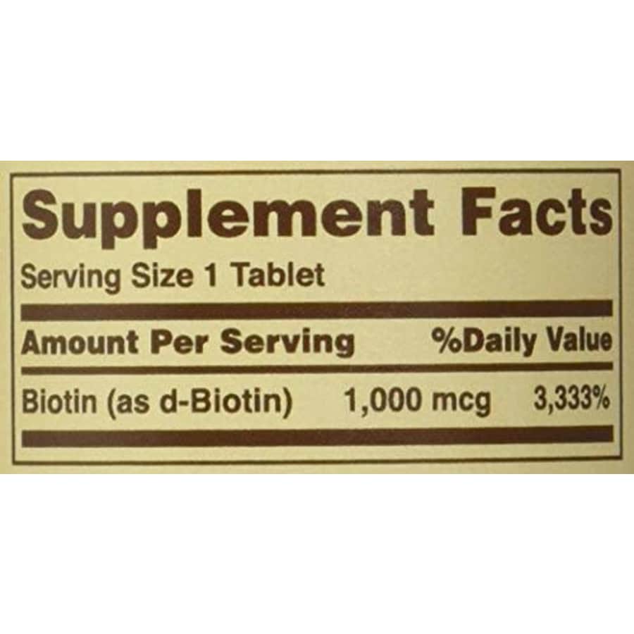 Sundown Biotin 1000 MCG Tablets Value Size, 120 Count for $30 Sundown Biotin 1000 MCG Tablets Value Size, 120 Count for $30