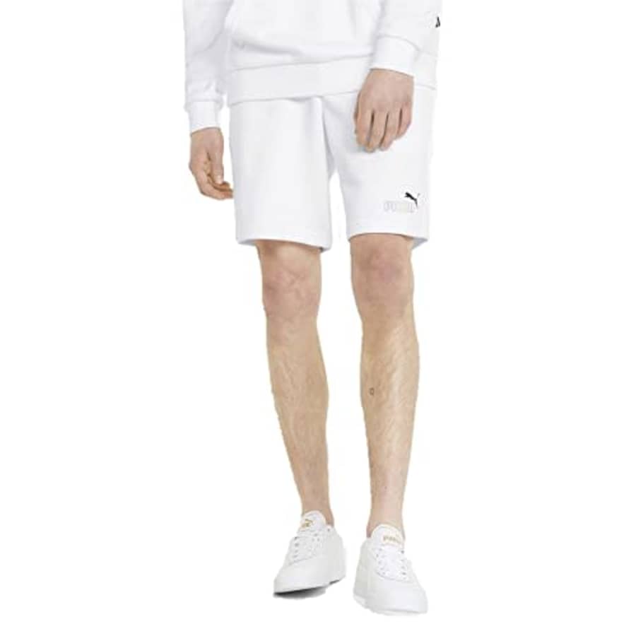 PUMA Men's Essentials+ Rainbow 9" Sweat Shorts, White, Large for $15 PUMA Men's Essentials+ Rainbow 9" Sweat Shorts, White, Large for $15