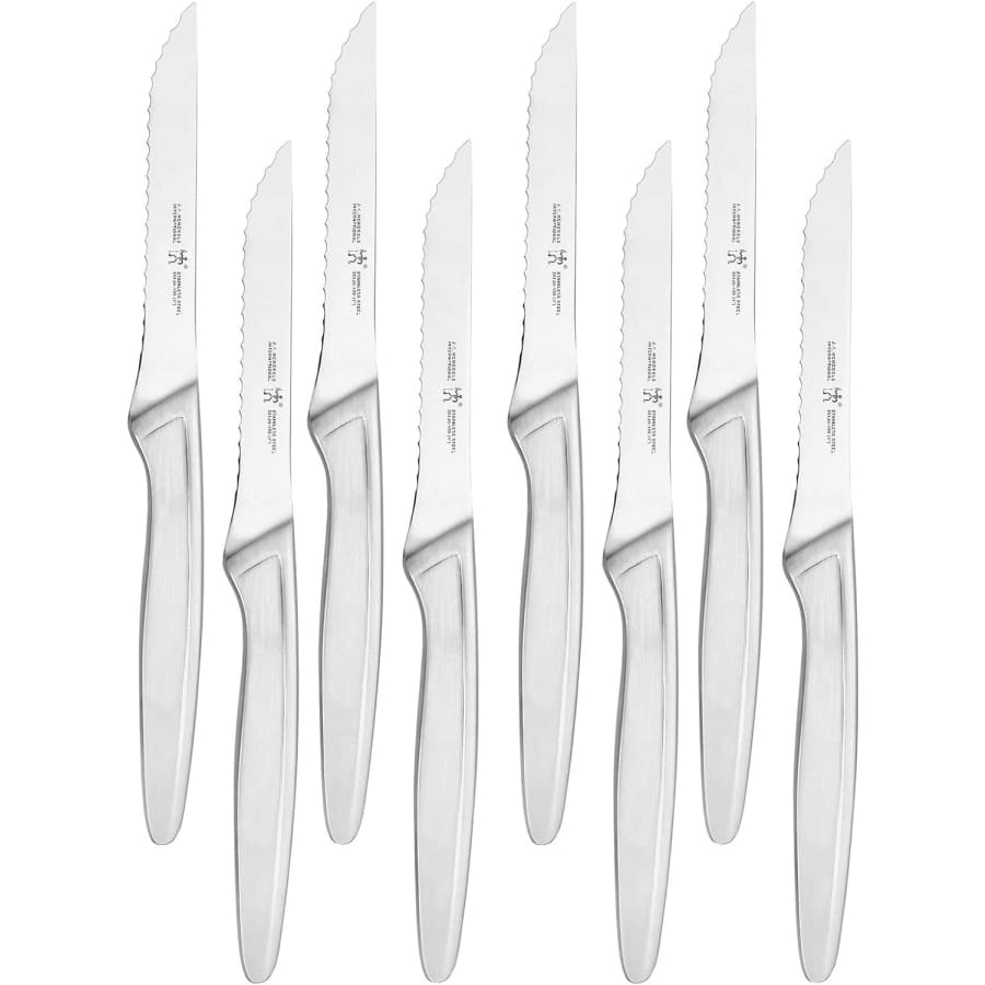 J.A. Henckels Stainless Steel Serrated Steak Knife 8-Piece Set for $30 J.A. Henckels Stainless Steel Serrated Steak Knife 8-Piece Set for $30
