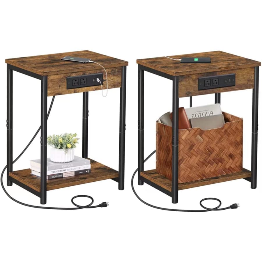 Tutotak End Table with Charging Station 2-Pack for $36 Tutotak End Table with Charging Station 2-Pack for $36