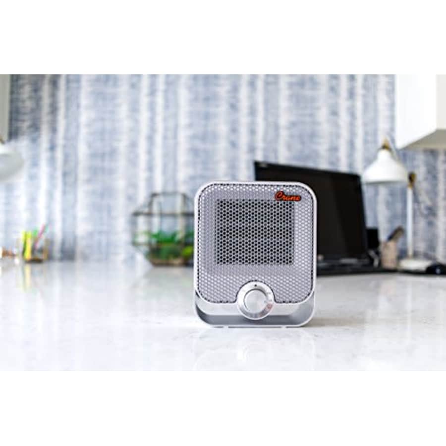 Crane Personal Ceramic Space Heater, 2 Settings 800W/1200W, Overheat Protection, For Home Office for $35