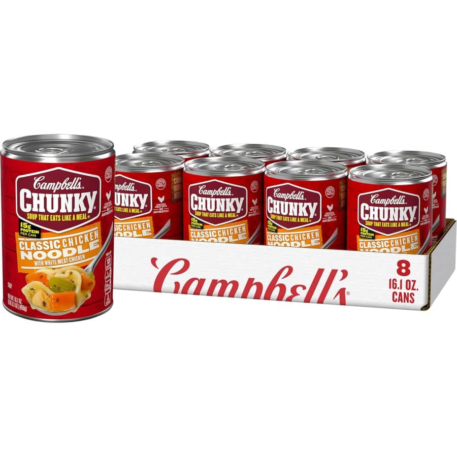 Campbell's Classic Chicken Noodle Soup 16-oz. Can 8-Pack for $10 via Sub & Save