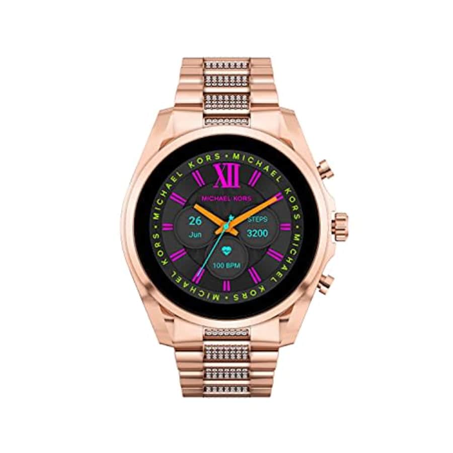 Michael Kors Gen 6 Bradshaw Stainless Steel Smartwatch, Rose Gold Tone Pave-MKT5135V for $235
