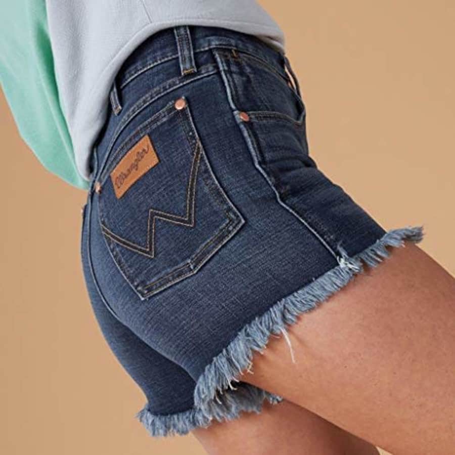 Wrangler Women's womens High Rise Stretch Denim Shorts, Pisces, 25 US for $24 Wrangler Women's womens High Rise Stretch Denim Shorts, Pisces, 25 US for $24