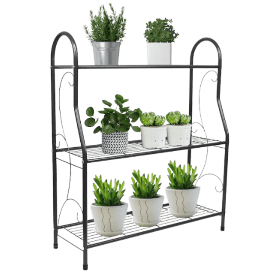 CNCest 32.7" x 28" Galvanized Iron Plant Stand for $48 CNCest 32.7" x 28" Galvanized Iron Plant Stand for $48