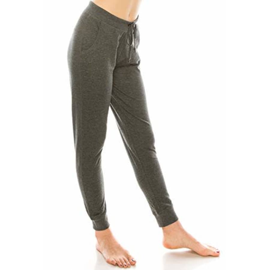 EttelLut Athletic Exercise PJ Joggers Yoga Womens Light Sweatpants Activewear Pajama Pants Charcoal for $10 EttelLut Athletic Exercise PJ Joggers Yoga Womens Light Sweatpants Activewear Pajama Pants Charcoal for $10