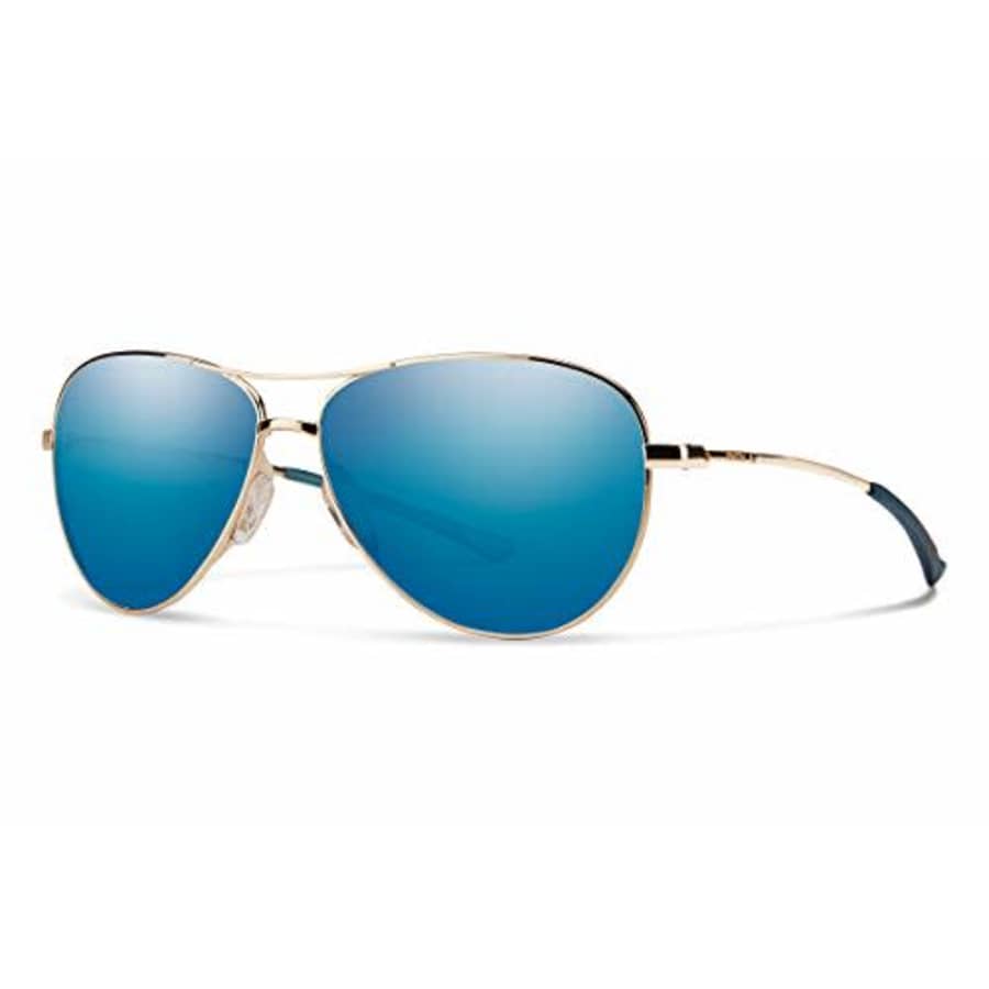 Smith Optics Langley Carbonic Polarized Sunglasses, Gold / Blue Sol-X Mirror, Smith Optics Langley for $119 Smith Optics Langley Carbonic Polarized Sunglasses, Gold / Blue Sol-X Mirror, Smith Optics Langley for $119