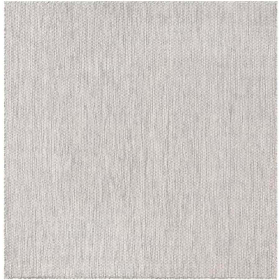 Unique Loom Outdoor Solid Collection Area Rug (6' 1" Square Light Gray/Ivory) for $60 Unique Loom Outdoor Solid Collection Area Rug (6' 1" Square Light Gray/Ivory) for $60