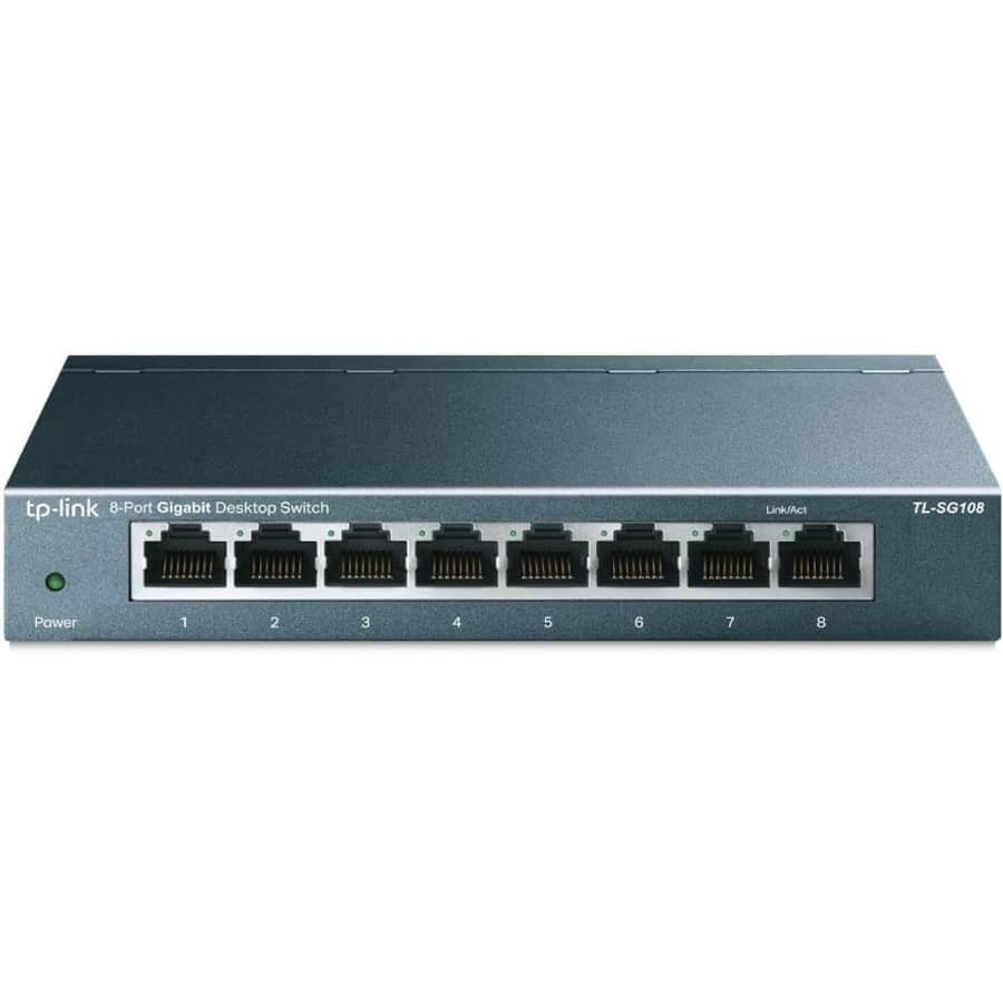 TP-Link 8-Port Gigabit Easy Switch: $18 TP-Link 8-Port Gigabit Easy Switch: $18