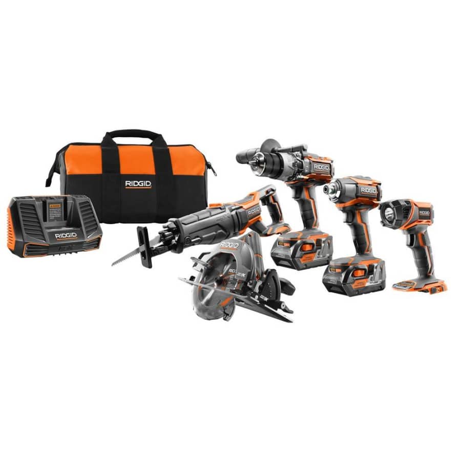 Ridgid Gen5X 18V Li-ion Cordless 5-Tool Combo Kit for $500 Ridgid Gen5X 18V Li-ion Cordless 5-Tool Combo Kit for $500