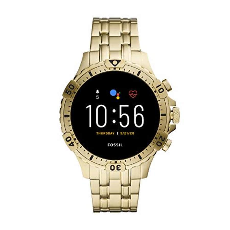 Fossil Gen 5 Garrett HR Heart Rate Stainless Steel Touchscreen Smartwatch, Color: Gold (Model: for $284 Fossil Gen 5 Garrett HR Heart Rate Stainless Steel Touchscreen Smartwatch, Color: Gold (Model: for $284
