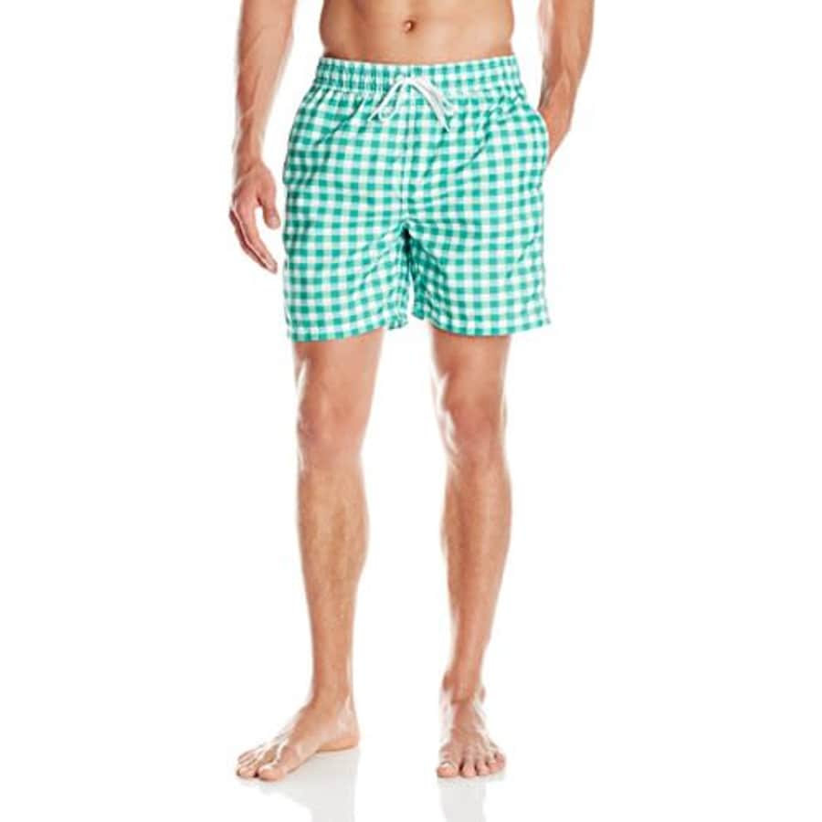 Kanu Surf Men's Riviera Swim Trunks, St. Moritz Green, Large for $17 Kanu Surf Men's Riviera Swim Trunks, St. Moritz Green, Large for $17