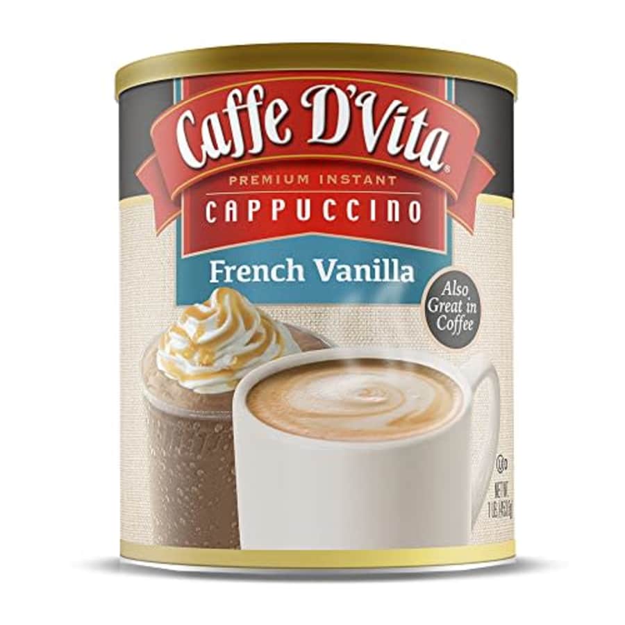Caffe D'Vita Caffe DVita French Vanilla Cappuccino Mix - Instant Cappuccino Mix, French Vanilla Instant Coffee, for $6