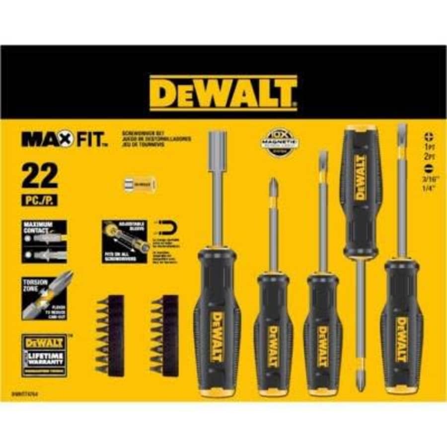 Dewalt Maxfit Screwdriver Set (22-piece) for $35