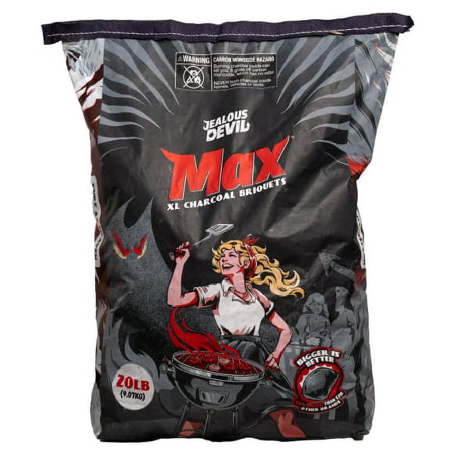 Jealous Devil Max XL 20-lb. All Natural Hardwood Charcoal Pillow Briquets for $19 Jealous Devil Max XL 20-lb. All Natural Hardwood Charcoal Pillow Briquets for $19