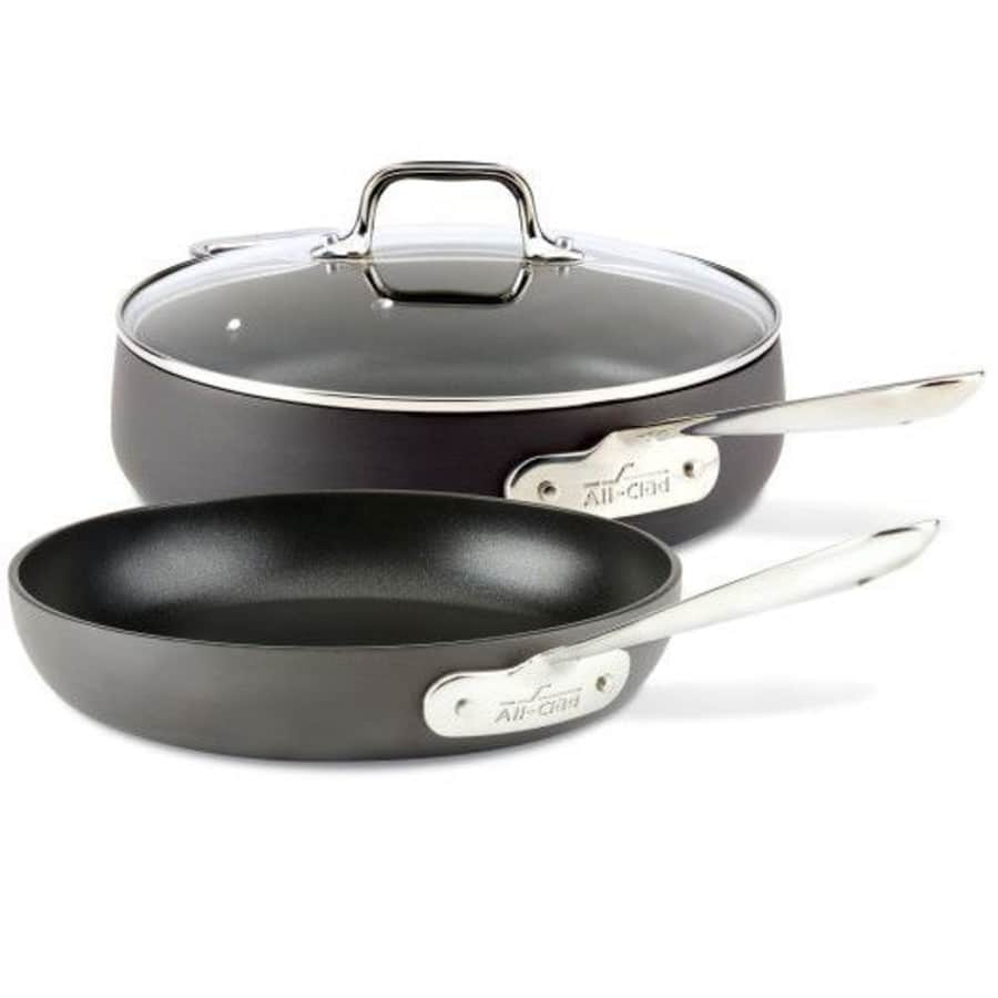 All-Clad Hard Anodized 10" Fry Pan & 4-Qt. Saute Pan Set for $100 All-Clad Hard Anodized 10" Fry Pan & 4-Qt. Saute Pan Set for $100