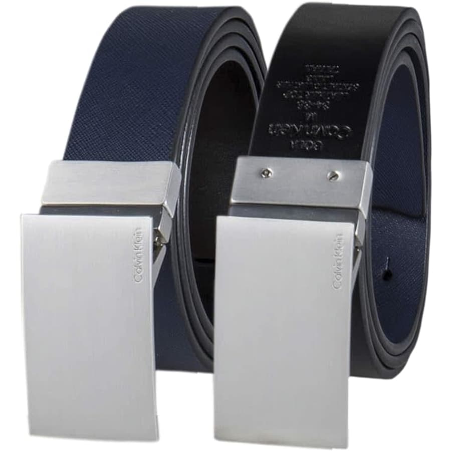 Calvin Klein Men's Reversible Dress Belt w/ Plaque Buckle for $20 or $23
