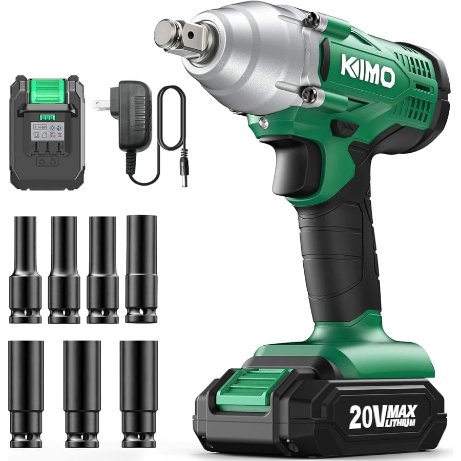 Kimo 20V Cordless Impact Wrench Set for $80 Kimo 20V Cordless Impact Wrench Set for $80