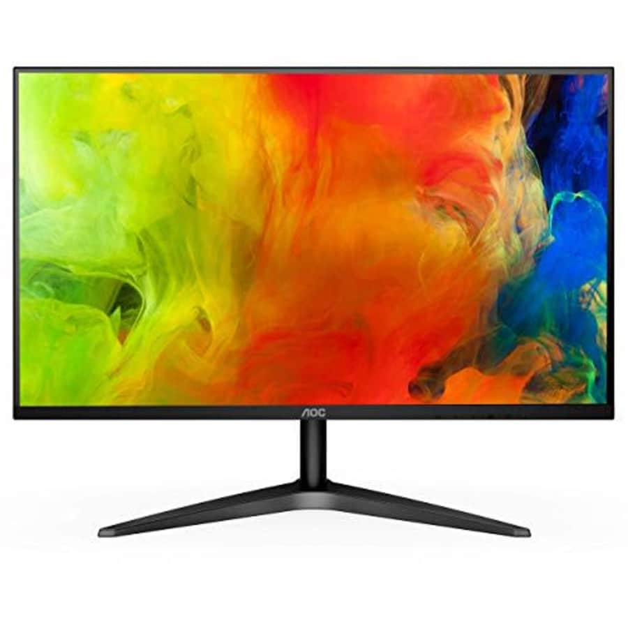 AOC 24B1H 23.6in Full HD 1920x1080 Monitor, 3-Sided Frameless, VA, HDMI/VGA, Flicker-Free (Renewed) for $75