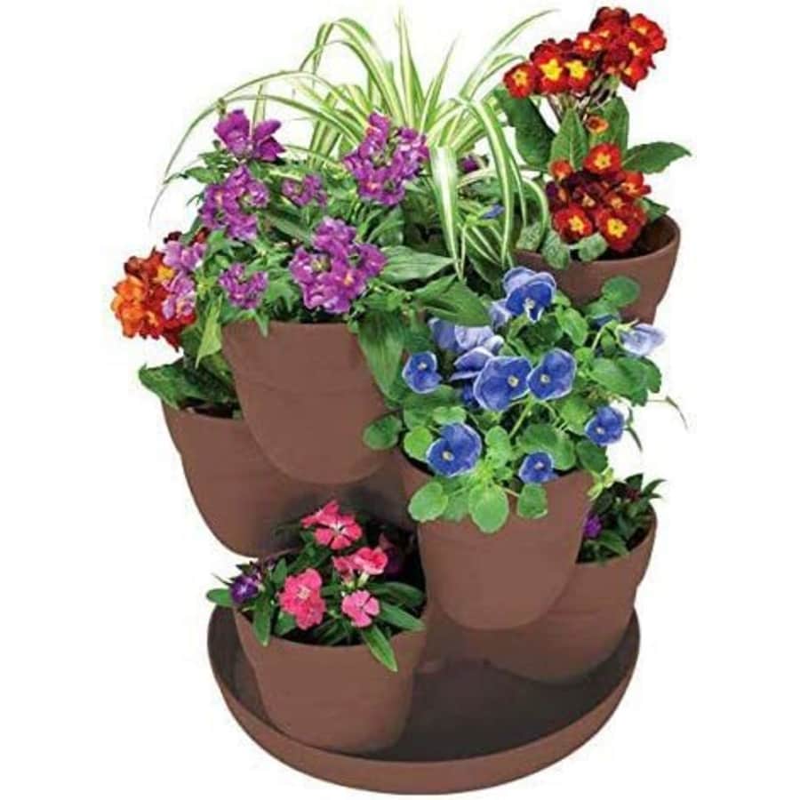 Emsco Bloomers Stackable Flower Tower Planter for $30 Emsco Bloomers Stackable Flower Tower Planter for $30