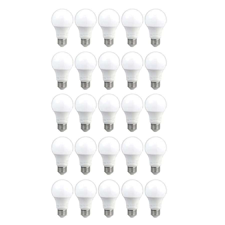AmazonCommercial 40W Equivalent Dimmable A19 LED Light Bulb 25-Pack for $15