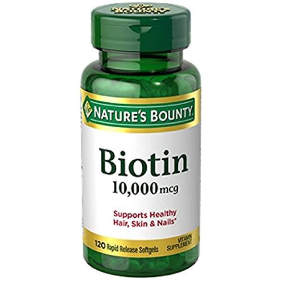 Nature's Bounty Biotin 10,000 mcg, 120 Softgels, Pack of 1 for $15