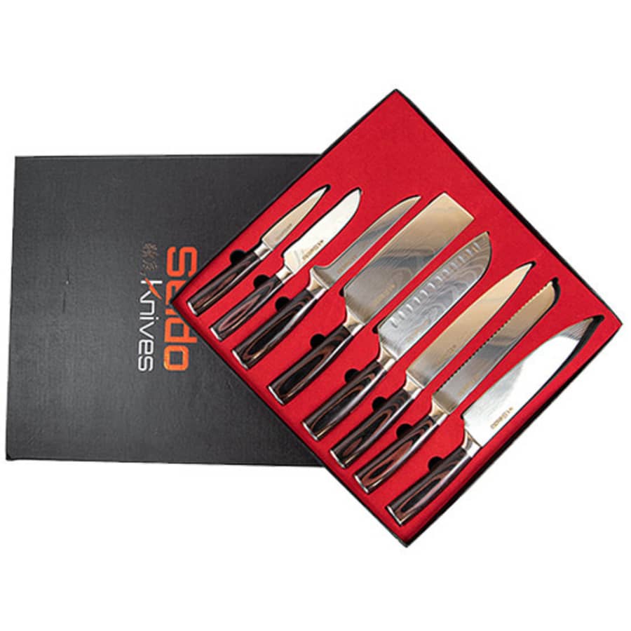 Seido Japanese Master Chef's 8-Piece Knife Set for $120