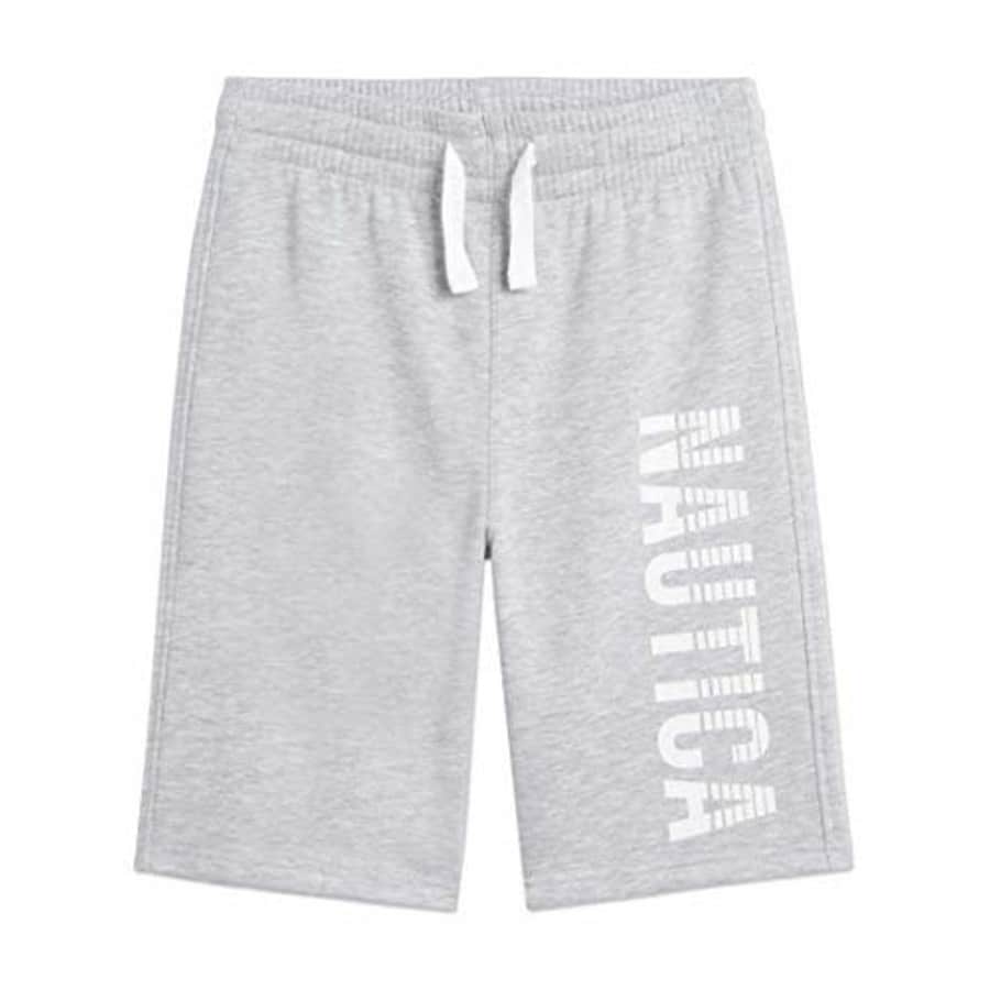 Nautica Boys' Knit Drawstring Shorts, Grey Sky, 3T for $16