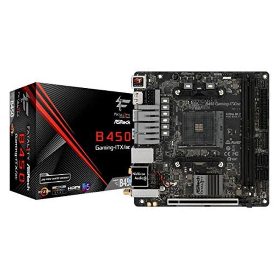 ASRock Mini-ITX Motherboard (B450 Gaming-ITX/AC) for $143